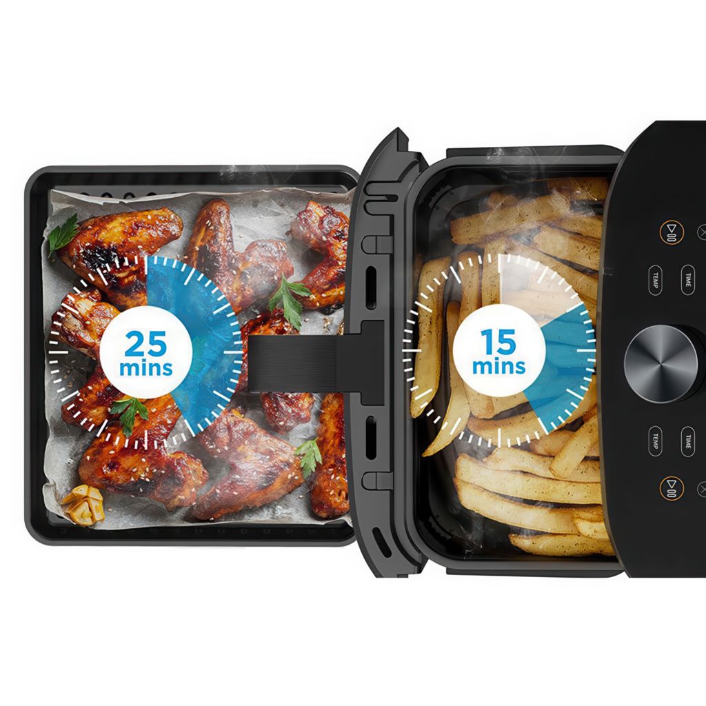 Midea Friteuse à air 2 zones 12 L