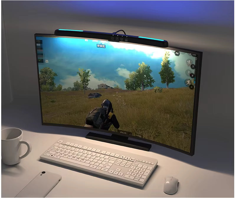 Lampe pour écran d'ordinateur avec courbe